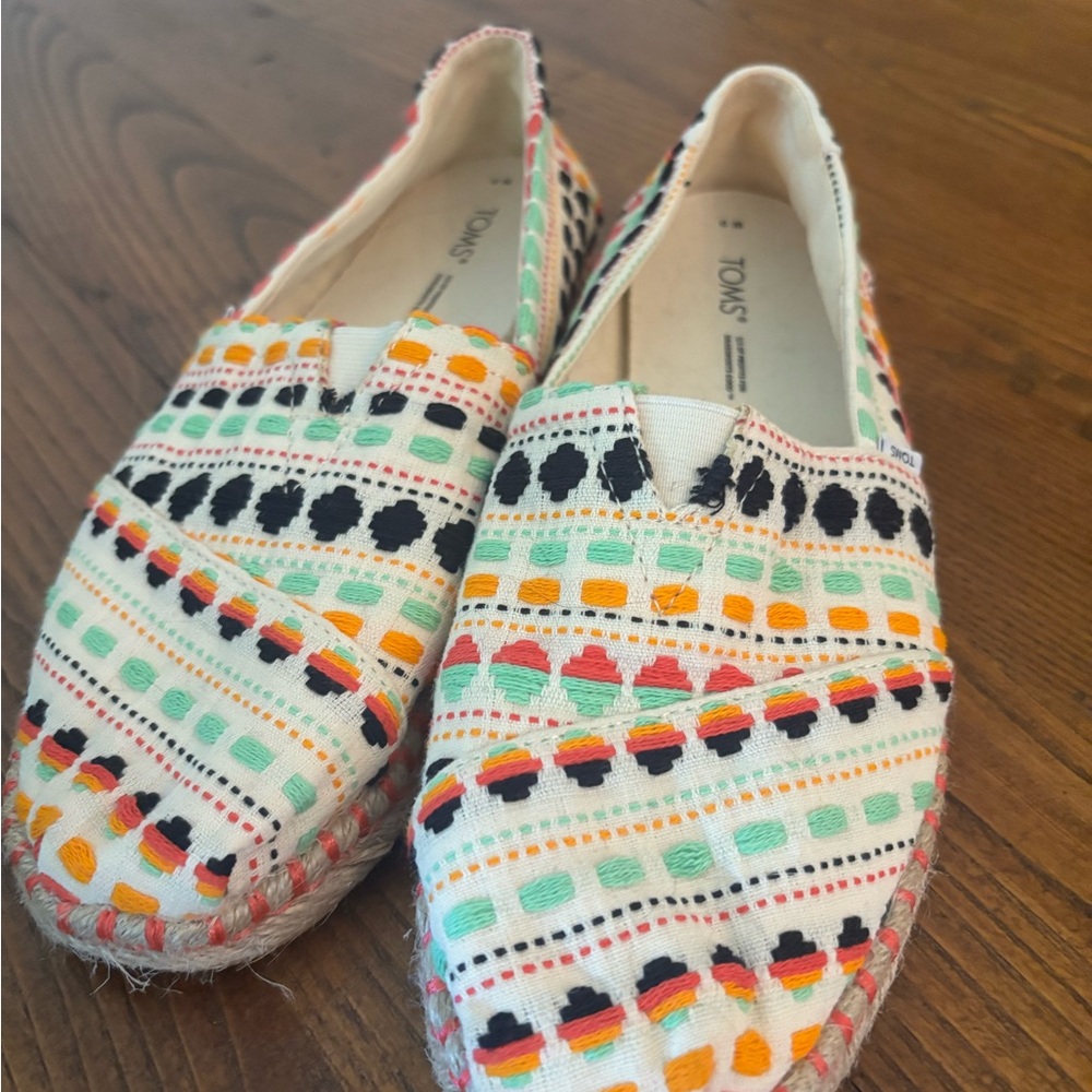 Toms Colorful Patterned Espadrilles - image 3